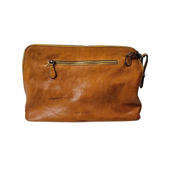 Vintage Pratesi Firenze Copper Leather Italian Crafted Crossbody Handbag - Picture 5 of 13
